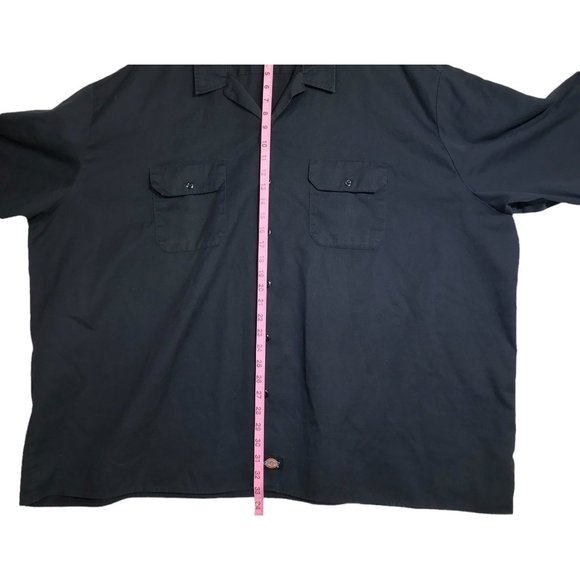 Big and Tall Men's Button Down Black Orange Tag  Size 5XL - Picture 7 of 7